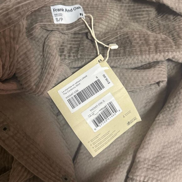 Frank & Oak The Corduroy Shirt Large Organic Cotton - Picture 8 of 8